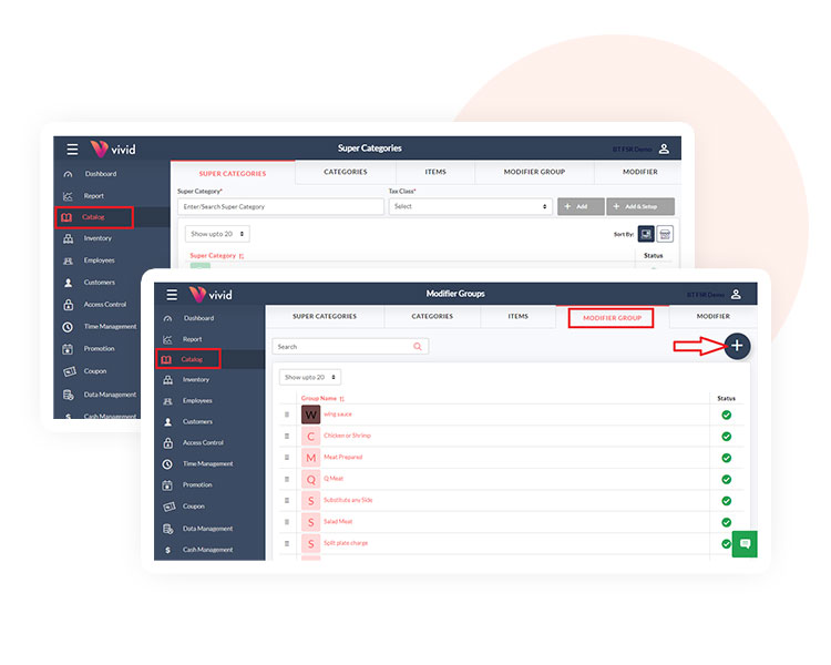 Quantum POS - Point-of-Sale Menu & Modifiers